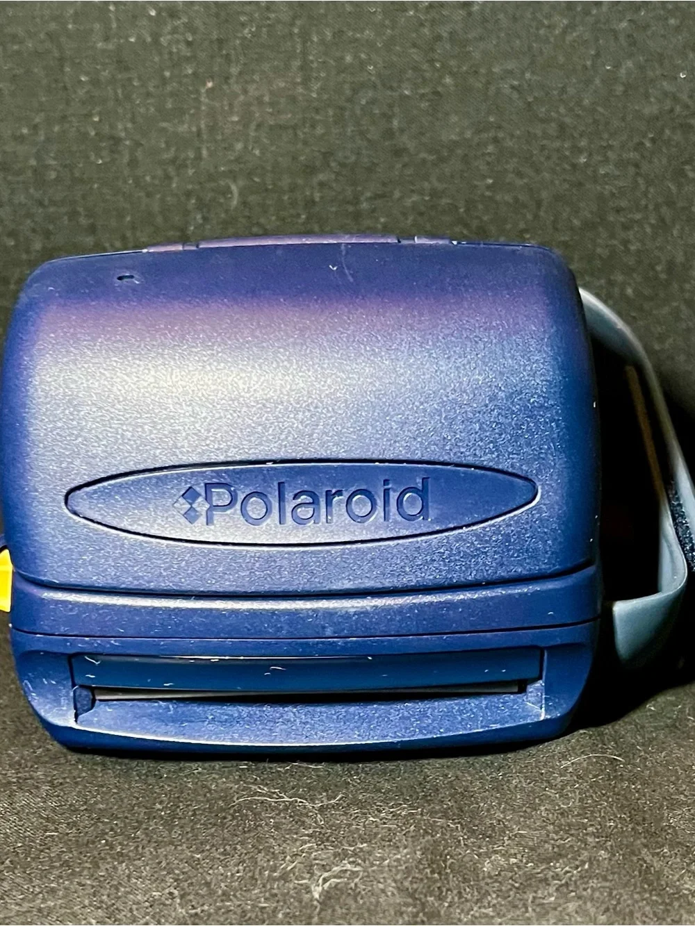Polaroid 600 Instant Camera - Dark Blue with Yellow Accents